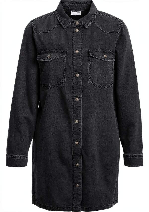 Noisy May Robe courte col chemise manches longes femme-0