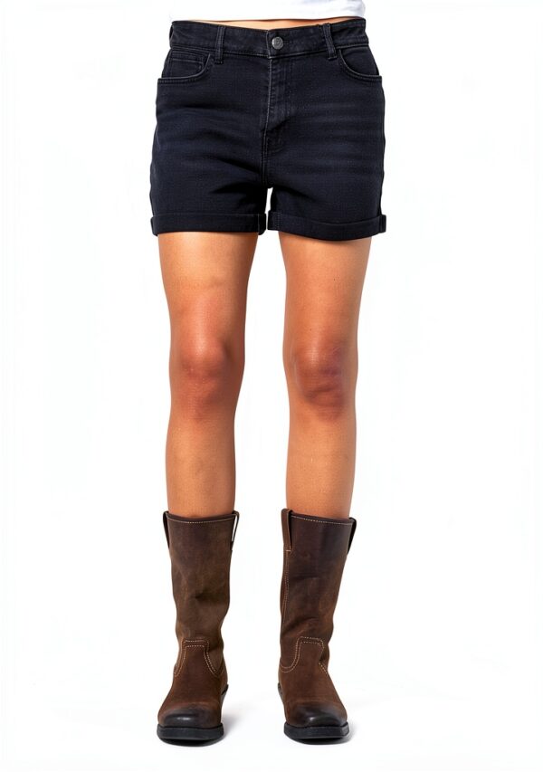 Shorts femme Bestseller noir design 5 poches confortable-5