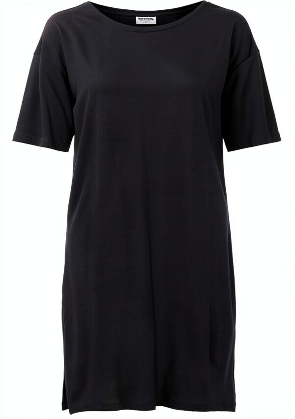 Robe Noisy May mi-longue col rond coupe classique femme-1