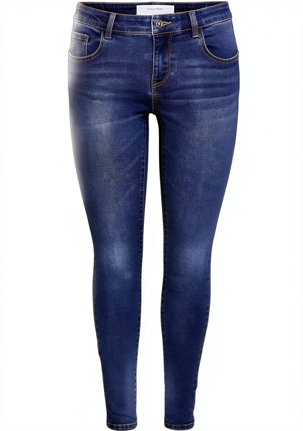 Jean Skinny Femme NOISY MAY Bleu Foncé Denim Taille Normale