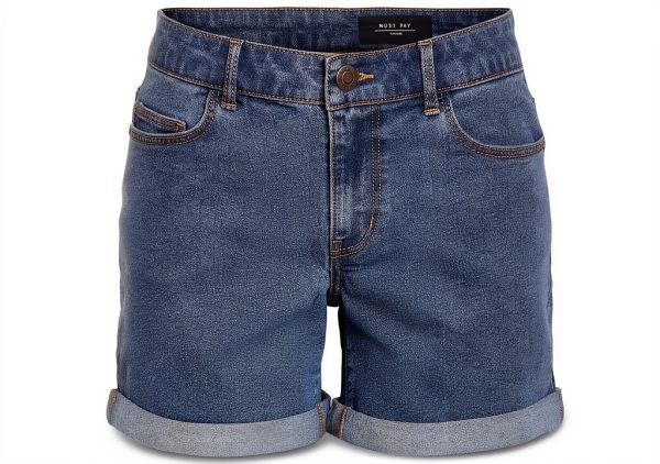 Short Noisy May Femme Denim Slim Coupe Ajustée