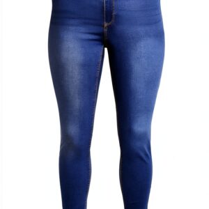 Bestseller Jean femme coton extensible taille haute ceinture-0