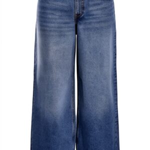 Jean Noisy May Denim Bleu Femme Coupe Large-0