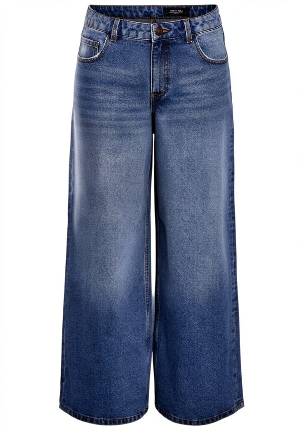 Jean Noisy May Denim Bleu Femme Coupe Large-0