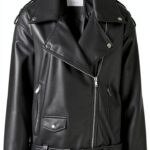 Veste en cuir synthétique femme Noir Bestseller A/S-0
