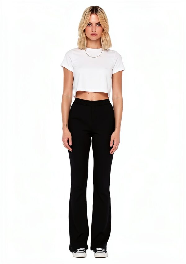Pantalons femme noir Bestseller A/S confortable-4