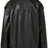 Veste en cuir synthétique femme Noir Bestseller A/S-1