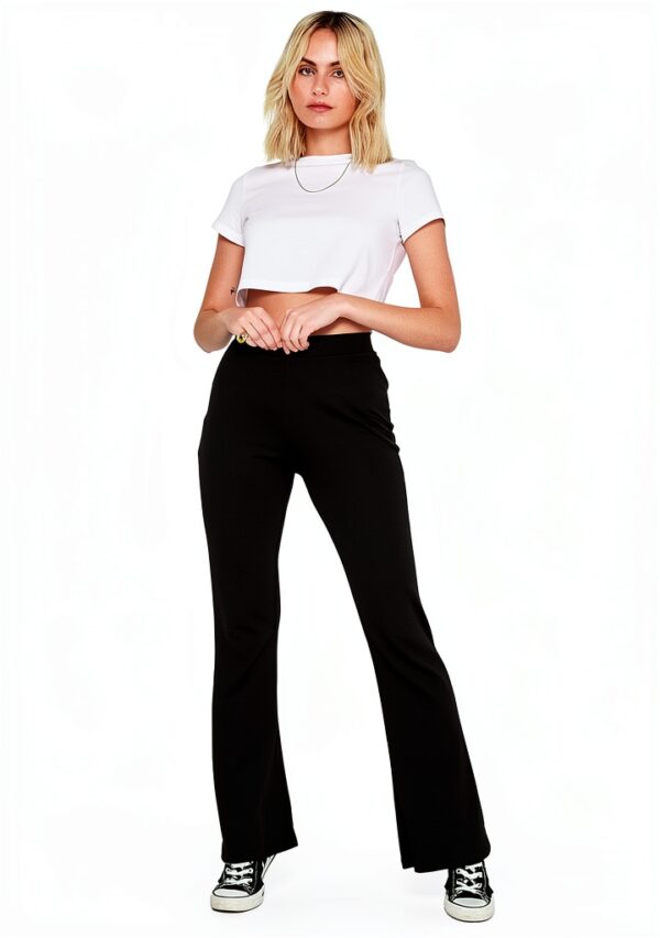 Pantalons femme noir Bestseller A/S confortable-0