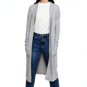 Bestseller Veste Longue Tricot Femme Noir XL Style Élégant Confort-0