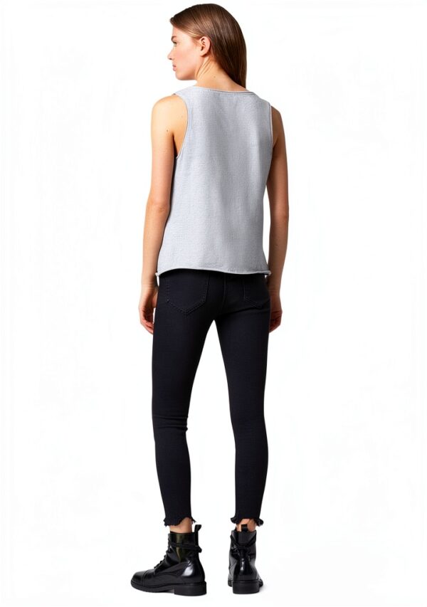 AllSaints Emelyn Tonic Débardeur sans manches en coton pour femme-2