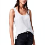 AllSaints Emelyn Tonic Débardeur sans manches en coton pour femme-0