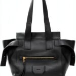 AllSaints Perez Sac à bandoulière noir cuir lisse M-0