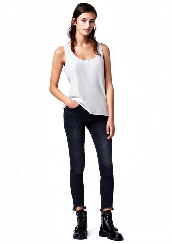 AllSaints Emelyn Tonic Débardeur sans manches en coton pour femme-1