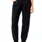 Allsaints Femmes VAL Tencel Trouser Ankle Pants Noir Taille UK 8-0