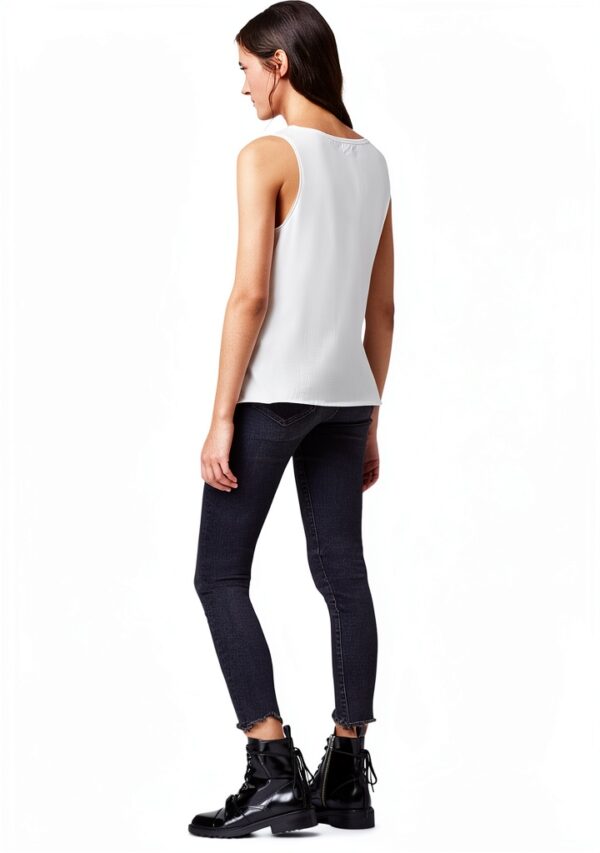 AllSaints Emelyn Tonic Débardeur sans manches en coton pour femme-2