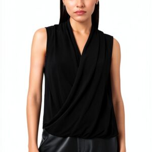 AllSaints Femmes Adaline Top Regular - Noir Taille UK 8/US 4-0