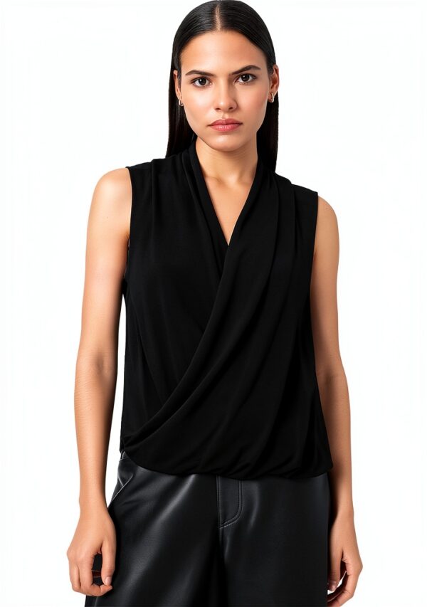 AllSaints Femmes Adaline Top Regular - Noir Taille UK 8/US 4-0