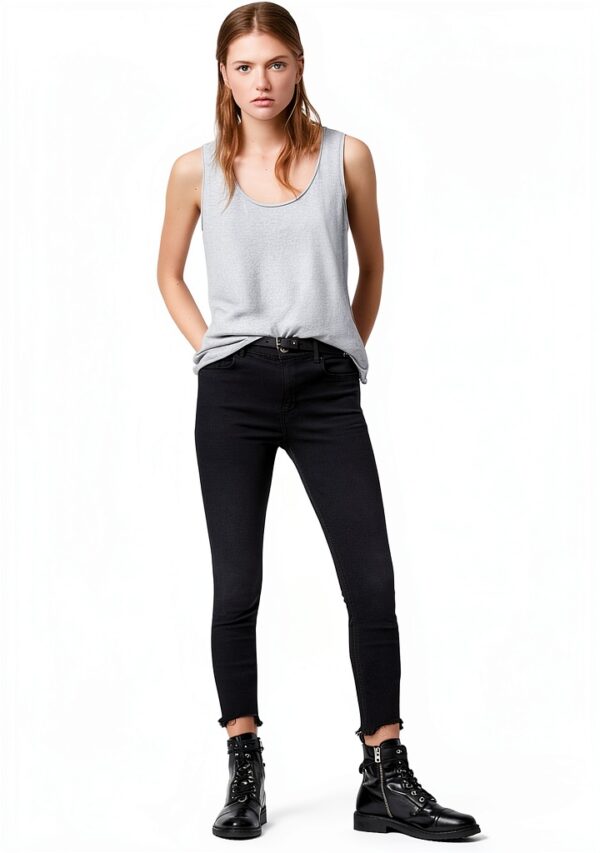 AllSaints Emelyn Tonic Débardeur sans manches en coton pour femme-1