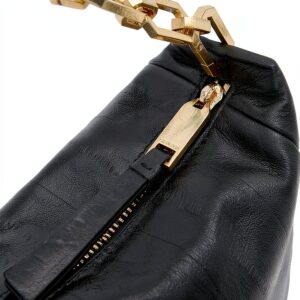 AllSaints Madea Mini sac à anguille Noir – cuir souple, design épuré-1
