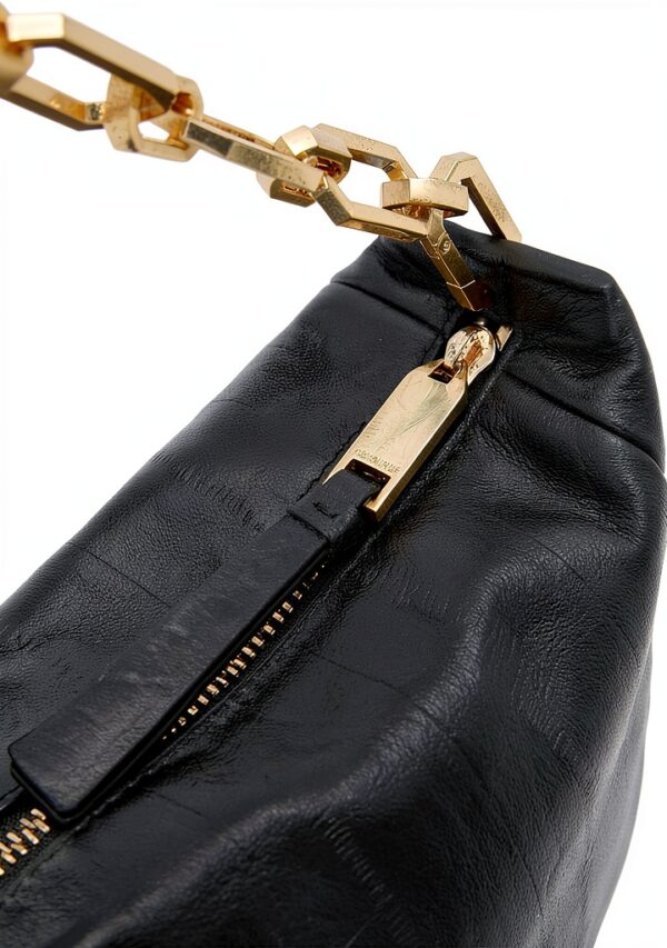 AllSaints Madea Mini sac à anguille Noir – cuir souple, design épuré-1