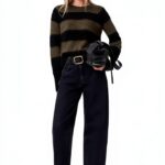 Allsaints Lou Jumper Pull Femme Noir Vert Taille L et Style urbain-0