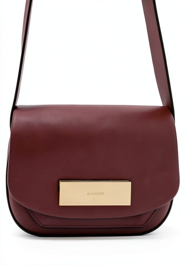 AllSaints Etta Xbody Sacoche Rouge foncé-3